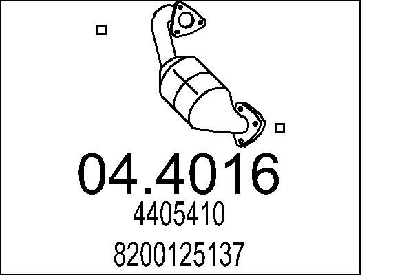 Katalizator MTS 04.4016