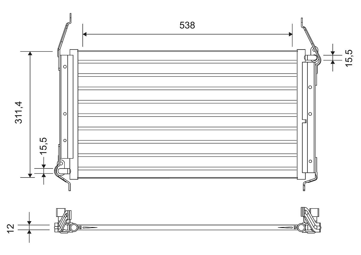 Condensator, climatizare VALEO 818019