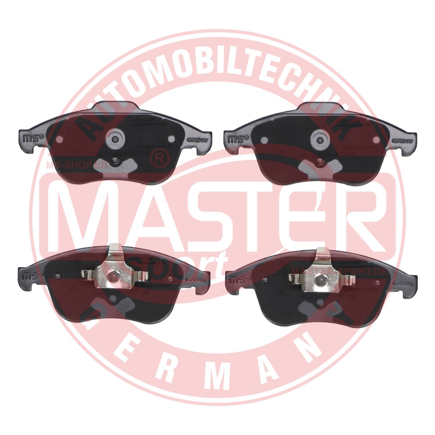 Zestaw klocków hamulcowych, hamulce tarczowe MASTER-SPORT GERMANY 13046072492N-SET-MS