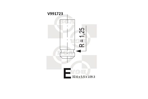 Zawór dolotowy BGA V991723