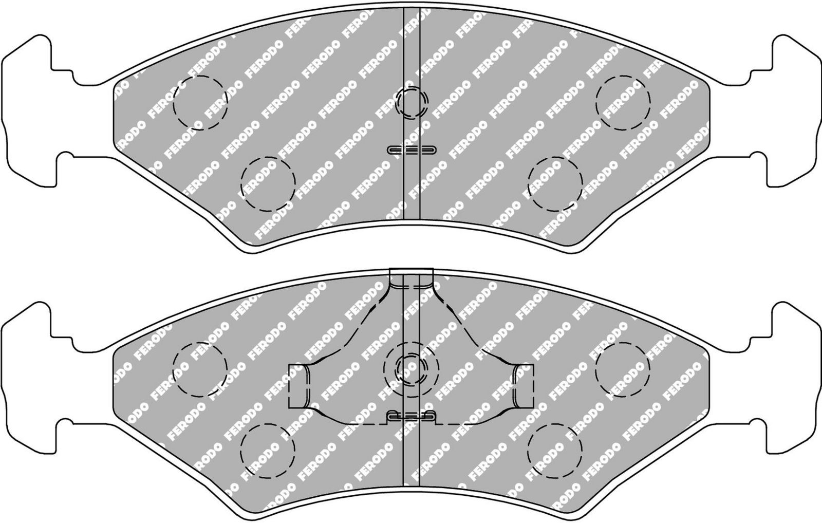 set placute frana,frana disc FERODO FCP206H