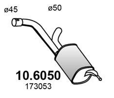 Tłumik środkowy ASSO 10.6050