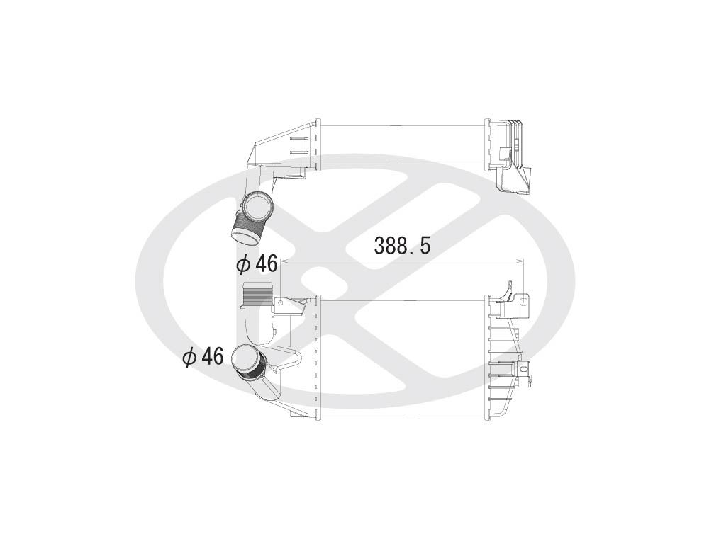 Intercooler, compresor KOYORAD IA460143