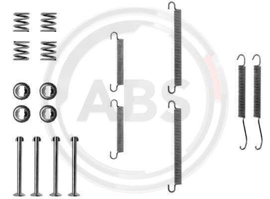 Zestaw akcesoriów, szczęki hamulcowe hamulca postojowego A.B.S. 0713Q