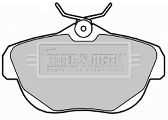Zestaw klocków hamulcowych, hamulce tarczowe BORG & BECK BBP1989