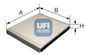 Filtr, vzduch v interiéru UFI 53.051.00