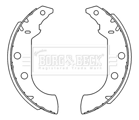 Zestaw szczęk hamulcowych BORG & BECK BBS6231