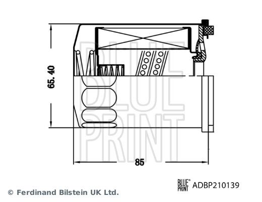 Filtr hydrauliczny, automatyczna skrzynia biegów BLUE PRINT ADBP210139