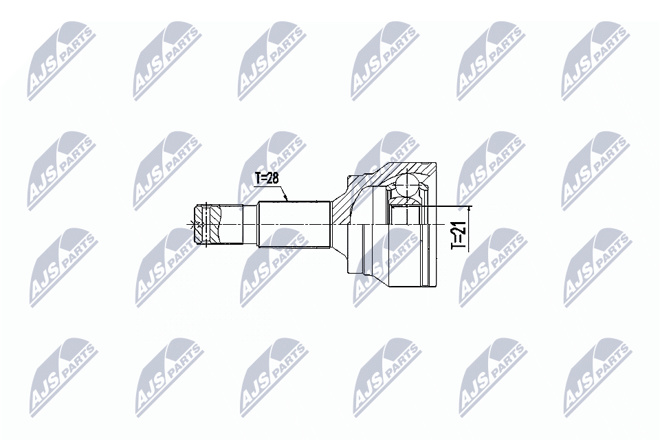 Zestaw przegubu, wał napędowy NTY NPZ-CT-023