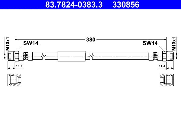 Furtun frana ATE 83.7824-0383.3