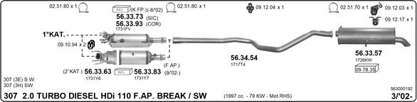 Układ wydechowy IMASAF 563000192