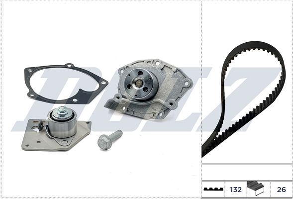 Veepump + hammasrihmakomplekt