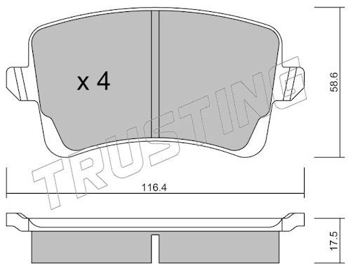 Piduriklotsi komplekt,ketaspidur
