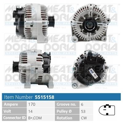 Generator / Alternator MEAT & DORIA 5515158