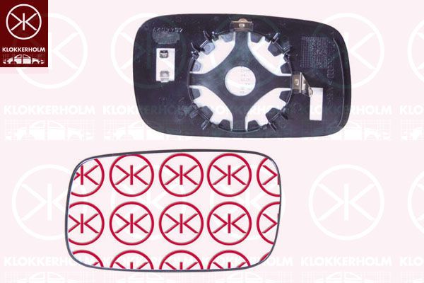 Szkło lusterka, lusterko zewnętrzne KLOKKERHOLM 65261061