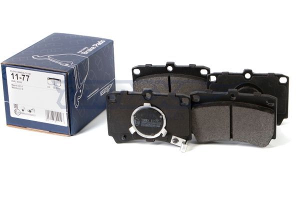 Levně Sada brzdových destiček, kotoučová brzda TOMEX Brakes 11-77