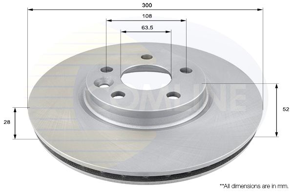 Tarcza hamulcowa COMLINE ADC1237V