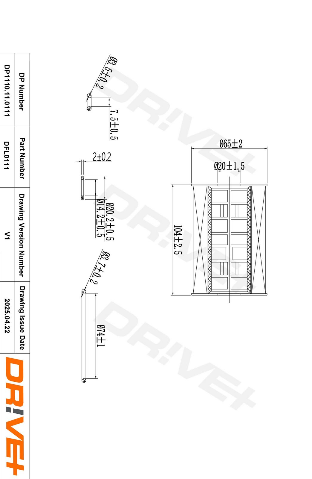 Filtru ulei Dr!ve+ DP1110.11.0111