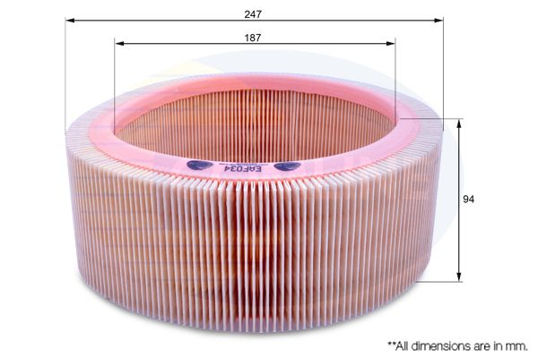 Filtr powietrza COMLINE EAF034