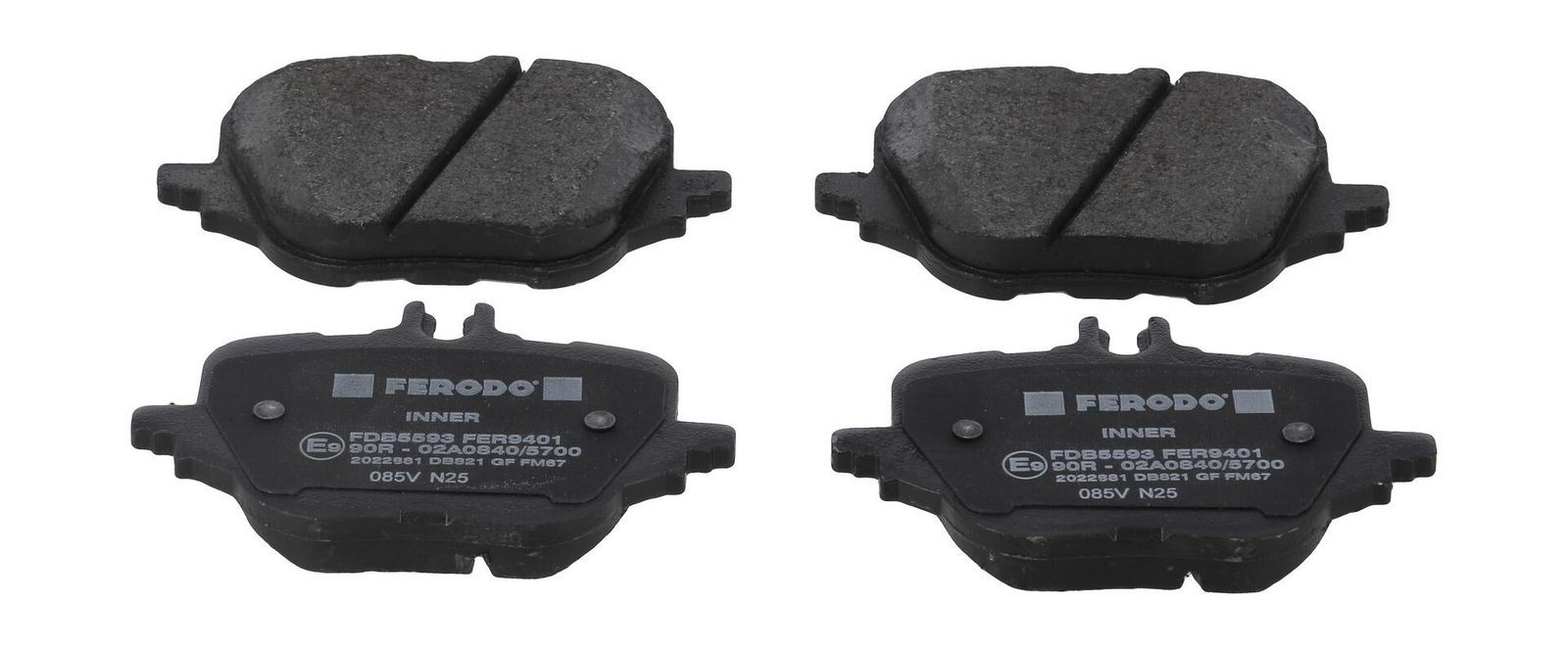 set placute frana,frana disc FERODO PREMIER ECO FRICTION FDB5593
