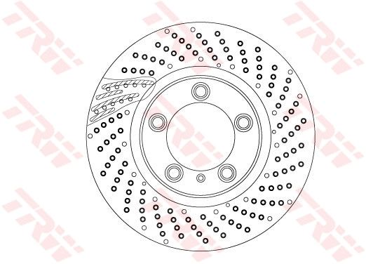 Brzdový kotouč TRW DF6541S