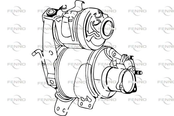 Filtr sadzy / filtr cząstek stałych, układ wydechowy FENNO 04L131670SX
