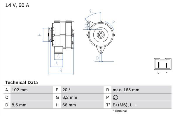 Alternator BOSCH 0 986 034 740