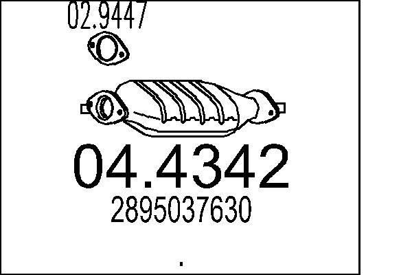 Katalizator MTS 2895037630