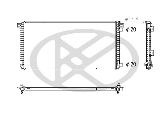 Radiator, racire motor KOYORAD PL443866