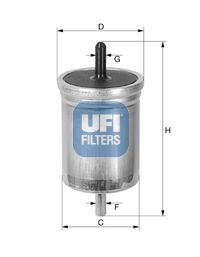 Palivový filter UFI 31.561.00