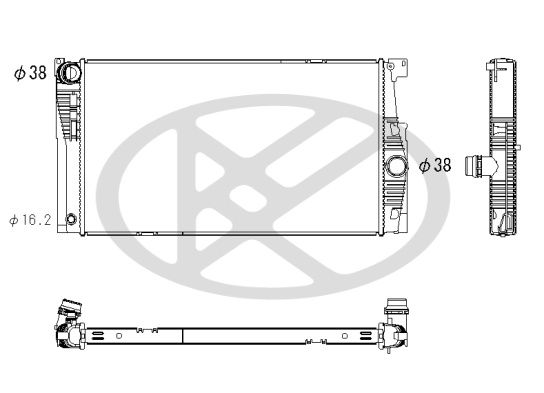 Radiator, racire motor KOYORAD PL423611