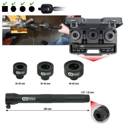 Set cheie articulație axială bare de direcție KS TOOLS 150.1125