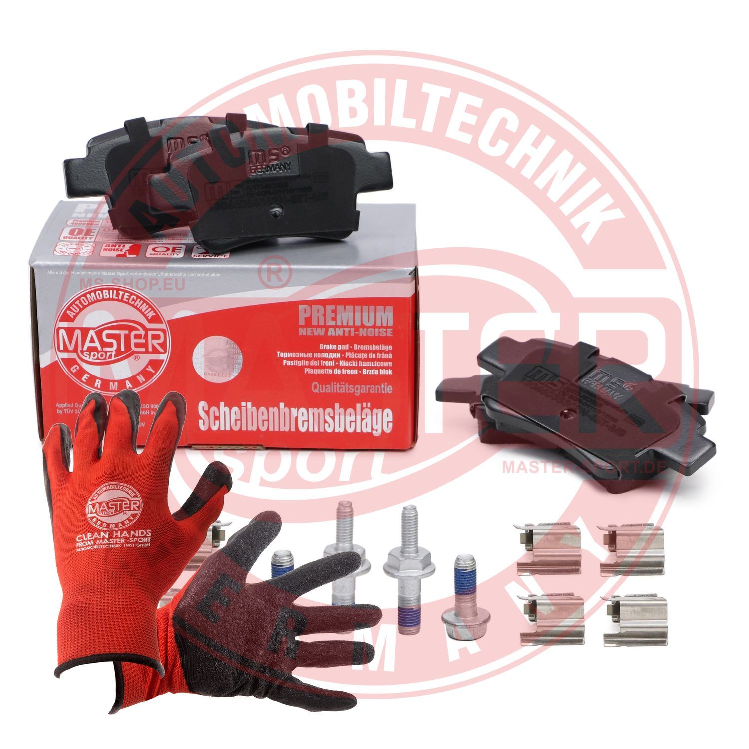 Zestaw klocków hamulcowych, hamulce tarczowe MASTER-SPORT GERMANY 13046038362N-SET-MSP