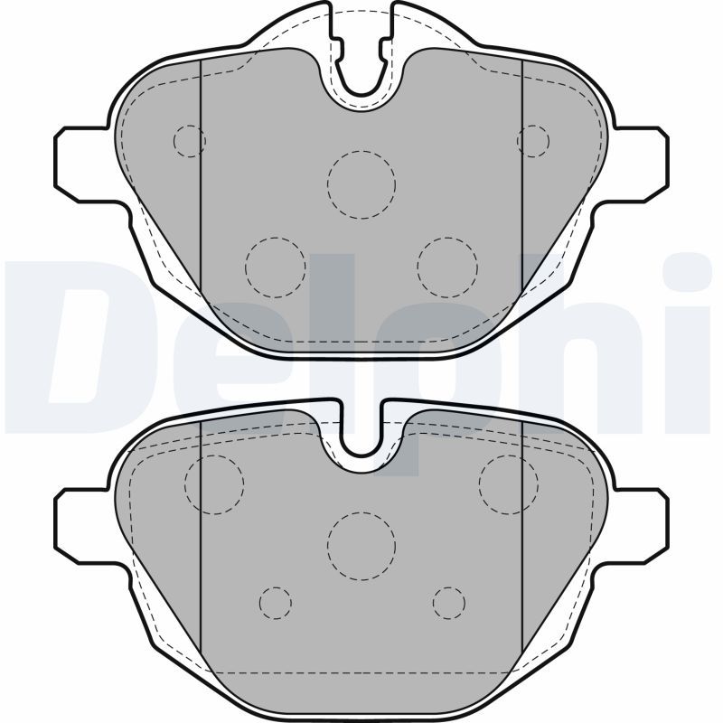 Sada brzdových platničiek kotúčovej brzdy DELPHI LP2162