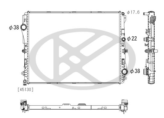 Radiator, racire motor KOYORAD PL413241