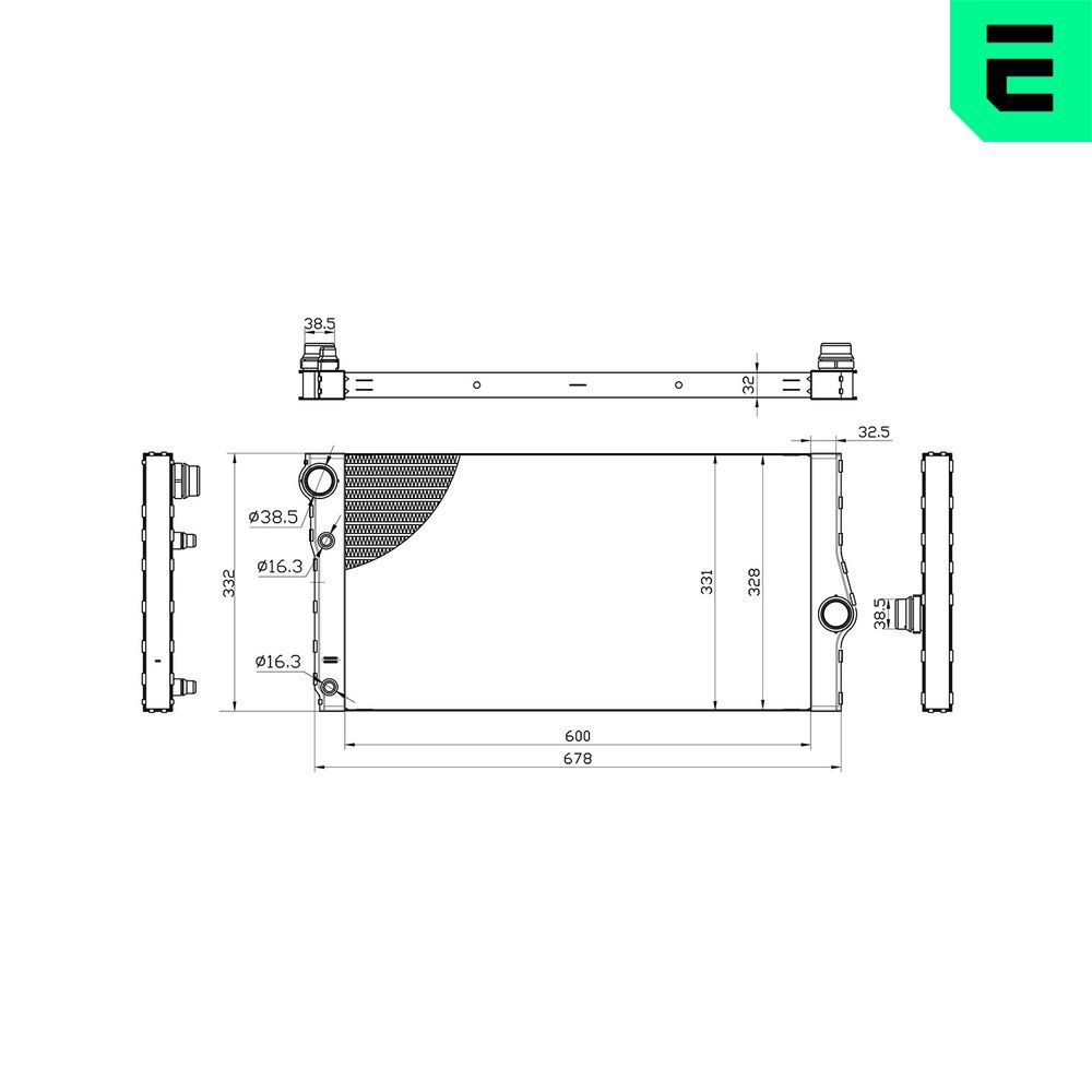 Radiator, racire motor ERA 673081