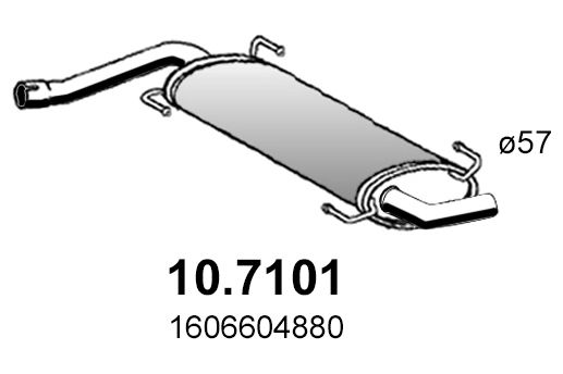 Tłumik końcowy ASSO 10.7101