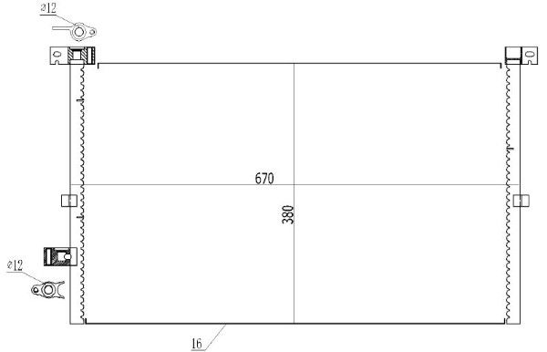 Condensator, climatizare MTR 13054578