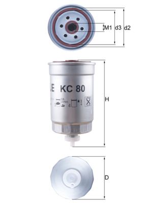 Palivový filtr KNECHT KC 80