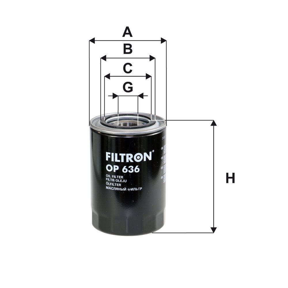 Levně Olejový filtr FILTRON OP 636