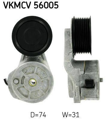 Napínací kladka, žebrovaný klínový řemen SKF VKMCV 56005