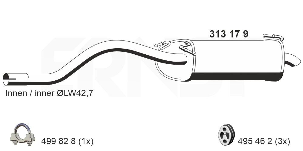 Toba esapament finala ERNST 313179