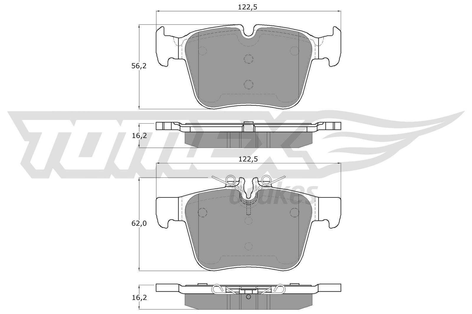 Комплект тормозных колодок, дисковый тормоз