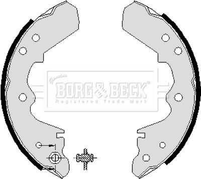 Zestaw szczęk hamulcowych BORG & BECK BBS6042