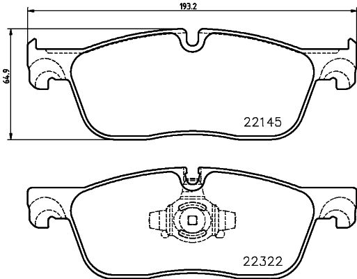Zestaw klocków hamulcowych, hamulce tarczowe BREMBO P 36 035