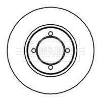Tarcza hamulcowa BORG & BECK BBD4859