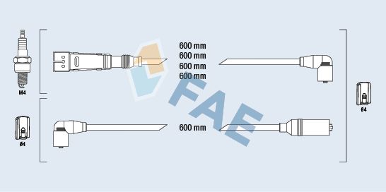 Set cablaj aprindere FAE 85690