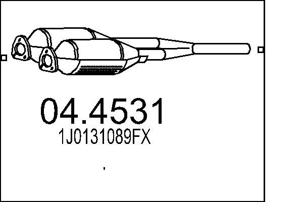 Katalizator MTS 1J0131089FX