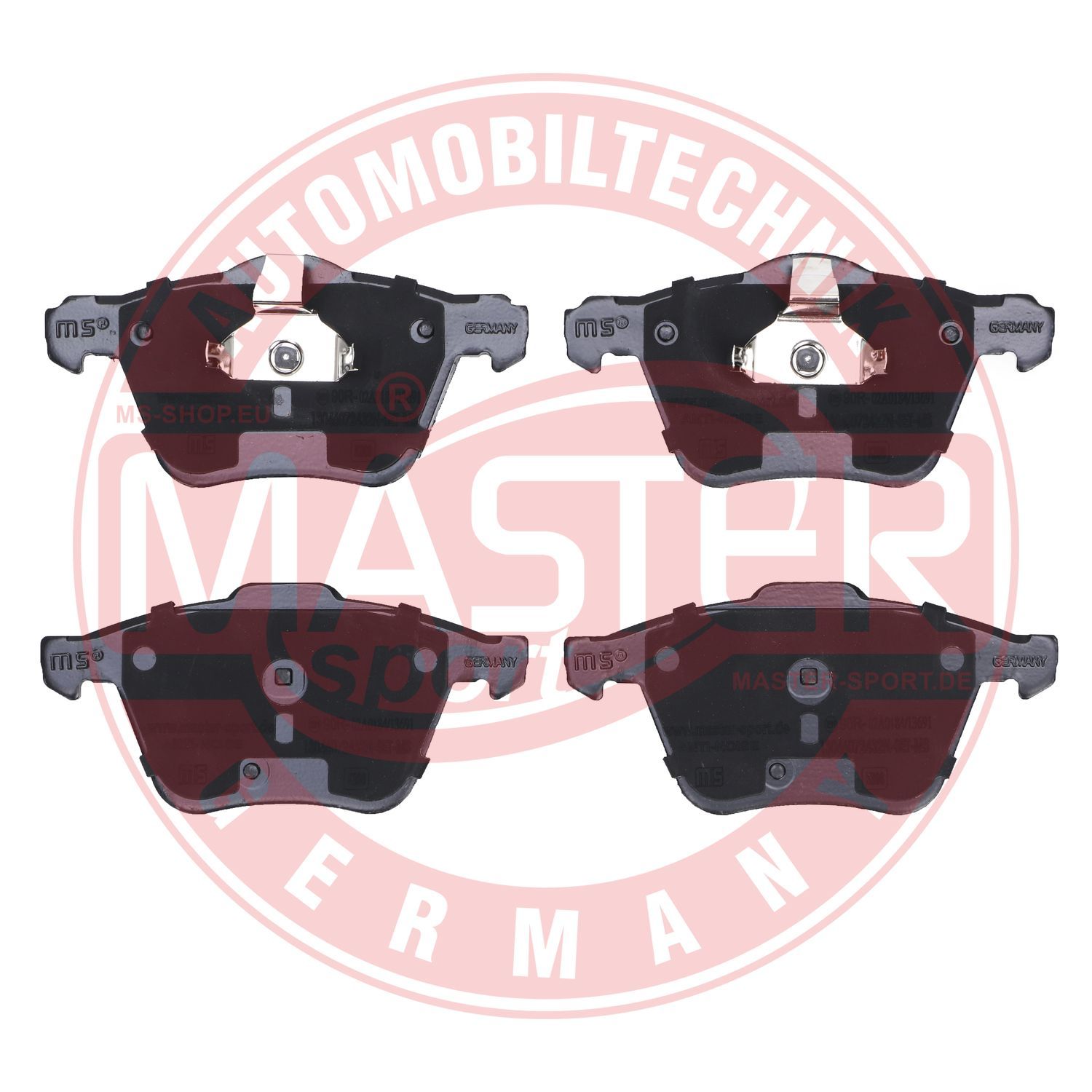 Zestaw klocków hamulcowych, hamulce tarczowe MASTER-SPORT GERMANY 13046072432N-SET-MS