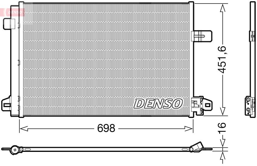 Kondenzátor, klimatizace DENSO DCN32028